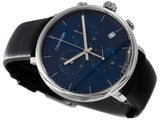 Calvin Klein High Noon Chronograph Blue Dial Black Leather Strap Watch for Men - K8M271CN Buy Now By Calvin Klein