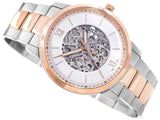 Fossil Neutra Automatic Skeleton White Dial Two Tone Steel Strap Watch for Men - ME3196 Buy Now By Fossil