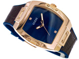 Guess Phoenix Blue Dial Brown Leather Strap Watch for Men - GW0386G2 Buy Now By Guess