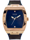 Guess Phoenix Blue Dial Brown Leather Strap Watch for Men - GW0386G2 Buy Now By Guess