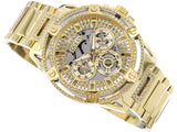 Guess Queen Quartz Gold Dial Gold Steel Strap Watch For Men - GW0497G2 Buy Now By Guess