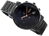 Hugo Boss Integrity Black Dial Black Steel Strap Watch for Men - 1513780 Buy Now By Hugo Boss