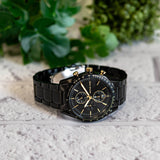 Michael Kors Warren Chronograph Black Dial Black Steel Strap Watch For Men - MK9113 Buy Now By Michael Kors