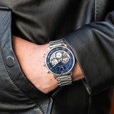 Tommy Hilfiger Legend Chronograph Blue Dial Silver Steel Strap Watch For Men - 1710569 Buy Now By Tommy Hilfiger