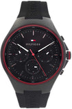 Tommy Hilfiger Justin Black Dial Black Rubber Strap Watch For Men - 1792056 Buy Now By Tommy Hilfiger