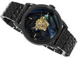 Versace Palazzo Empire Black Dial Black Steel Strap Watch for Men - VERD00518 Buy Now By Versace