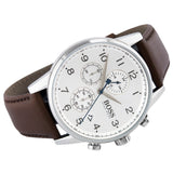 Hugo Boss Navigator White Dial Brown Leather Strap Watch for Men - 1513495 Buy Now By Hugo Boss