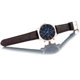 Tommy Hilfiger Kane Chronograph Blue Dial Brown Leather Strap Watch for Men - 1791399 Buy Now By Tommy Hilfiger