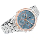 Tommy Hilfiger Ari Diamonds Blue Dial Silver Steel Strap Watch for Women - 1781976 Buy Now By Tommy Hilfiger