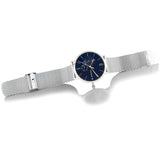 Tommy Hilfiger Brooklyn Quartz Blue Dial Silver Mesh Bracelet Watch for Men - 1791505 Buy Now By Tommy Hilfiger
