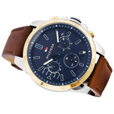 Tommy Hilfiger Decker Blue Dial Brown Leather Strap Watch for Men - 1791561 Buy Now By Tommy Hilfiger