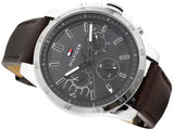 Tommy Hilfiger Decker Grey Dial Brown Leather Strap Watch for Men - 1791562 Buy Now By Tommy Hilfiger