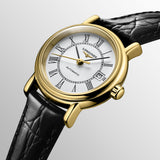 Longines Presence Automatic White Dial Black Watch for Women - L4.321.2.11.2 Buy Now By Longines