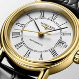Longines Presence Automatic White Dial Black Watch for Women - L4.321.2.11.2 Buy Now By Longines