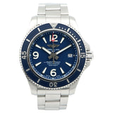 Breitling Superocean Automatic 42mm Blue Dial Silver Steel Strap Watch for Men - A17366D81C1A1 Buy Now By Breitling