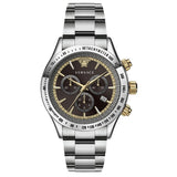 Versace Classic Chronograph Quartz Black Dial Silver Steel Strap Watch For Men - VEV700419 Buy Now By Versace