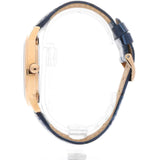 Guess Analog Blue Dial Blue Leather Strap Watch For Men - W0496G4 Buy Now By Guess