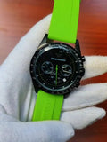 Emporio Armani Sports Analog Black Dial Green Rubber Strap Watch For Men - AR6115 Buy Now By Emporio Armani