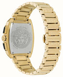 Versace Dominus Chronograph Black Dial Gold Steel Strap Watch For Men - VE6H00523 Buy Now By Versace