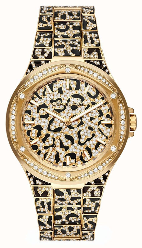 Michael Kors Lennox Three Hand Crystals Gold Dial Two Tone Steel Strap Watch For Women - MK7284 Buy Now By Michael Kors