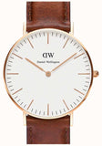 Daniel Wellington Classic St. Mawes White Dial Brown Leather Strap Watch for Men - DW00100035 Buy Now By Daniel Wellington