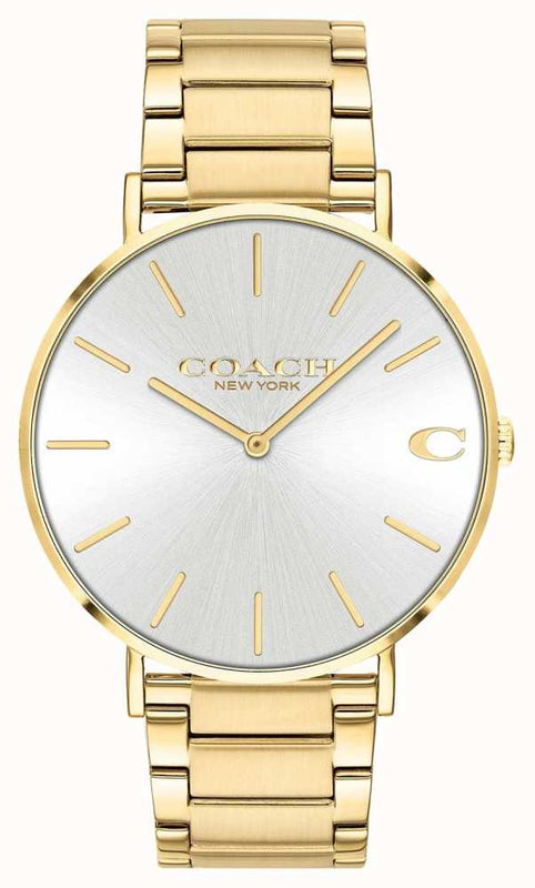 Coach Charles Silver Dial Gold Steel Strap Watch for Men - 14602430 Buy Now By Coach
