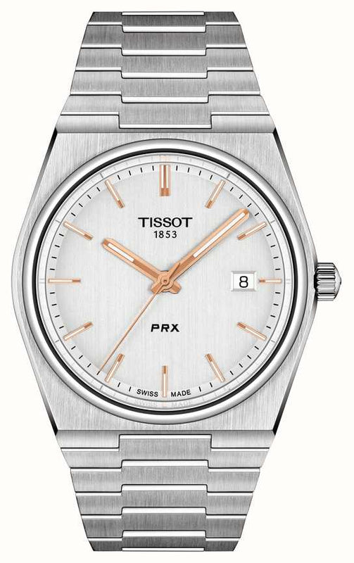 Tissot PRX Quartz Silver Dial Silver Steel Strap Watch for Men - T137.410.11.031.00 Buy Now By Tissot
