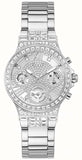 Guess Moonlight Multi Function Diamonds Silver Dial Silver Steel Strap Watch for Women - GW0320L1 Buy Now By Guess