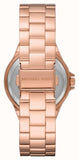 Michael Kors Lennox Three Hand Rose Gold Dial Rose Gold Steel Strap Watch For Women - MK7230 Buy Now By Michael Kors