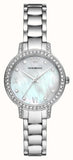 Emporio Armani Cleo Crystals Mother Of Pearl Dial Silver Steel Strap Watch For Women - AR11484 Buy Now By Emporio Armani