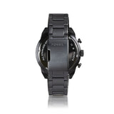 Fossil Bronson Chronograph Black Dial Black Steel Strap Watch for Men - FS5876 Buy Now By Fossil