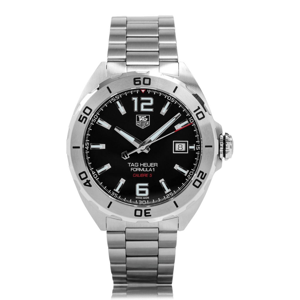 Tag Heuer Formula 1 Automatic Black Dial Silver Steel Strap Watch for Men - WAZ2113.BA0875 Buy Now By Tag Heuer