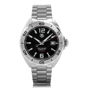 Tag Heuer Formula 1 Automatic Black Dial Silver Steel Strap Watch for Men - WAZ2113.BA0875 Buy Now By Tag Heuer