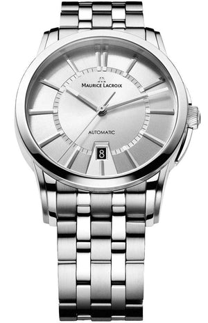 Maurice Lacroix Pontos Date Automatic Silver Dial Silver Steel Strap Watch For Men - PT6148-SS002-130 Buy Now By Maurice Lacroix