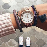 Marc Jacobs Baker White Dial Rose Gold Steel Strap Watch for Women - MBM3441 Buy Now By Marc Jacobs