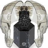 Philipp Plein The $kull Diver Black Dial Black Silicone Strap Watch For Men- PWOAA0922 Authentic Buy Shop Now