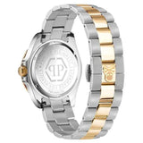 Philipp Plein The $kull Diver Blue Dial Two Tone Steel Strap Watch For Men- PWOAA0722 Authentic Buy Shop Now