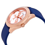 Guess G Twist White Dial Blue Silicone Strap Watch For Women - W0911L6 Buy Now By Guess
