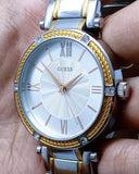 Guess Park Ave Silver Dial Two Tone Steel Strap Watch for Women - W0636L1 Buy Now By Guess
