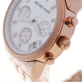 Michael Kors Damen White Dial Rose Gold Steel Strap Watch for Women - MK5026 Buy Now By Michael Kors