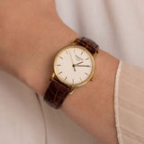 Tissot Everytime Desire Small White Dial Maroon Leather Strap Watch For Women - T109.210.36.031.00 Buy Now By Tissot