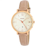 Fossil Jacqueline White Dial Brown Leather Strap Watch for Women - ES3487 Buy Now By Fossil