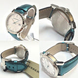 Burberry White Dial Turquoise Leather Strap Watch for Women - BU9120 Buy Now By Burberry