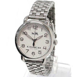 Coach Delancey Classic White Dial Silver Steel Strap Watch for Women - 14502260 Buy Now By Coach