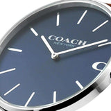 Coach Charles Blue Dial Brown Leather Strap Watch for Men - 14602151 Buy Now By Coach