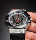 Maserati Potenza Black Dial Black Leather Strap Watch For Men - R8851108001 Buy Now By Maserati