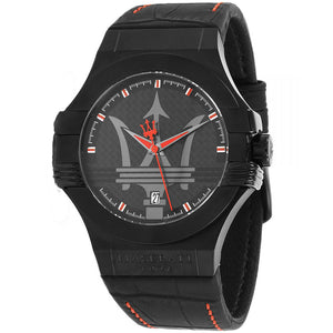 Maserati Potenza 3H STR Black Dial 42mm Leather Strap Watch For Men - R8851108010 Buy Now By Maserati