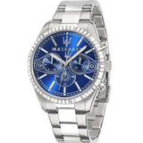 Maserati Competizione Chronograph Blue Dial Silver Steel Strap Watch For Men - R8853100013 Buy Now By Maserati