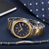 Maserati Stile Black Dial Two Tone Stainless Steel Watch For Men - R8853142008 Buy Now By Maserati