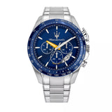 Maserati Traguardo Chronograph Modena Edition Blue Dial Silver Steel Strap Watch For Men - R8871612039 Buy Now By Maserati